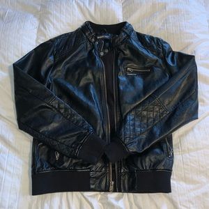 Faux Leather Jacket